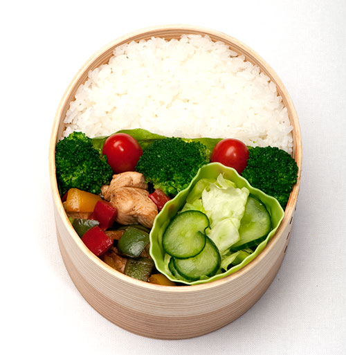 Back-to-School Bento Box with Rice and Veggies