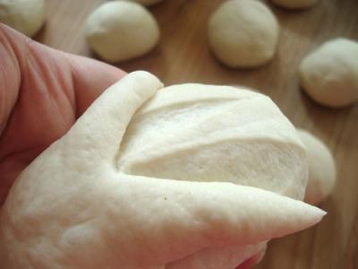 Making bunny bao step 6 Making bunny bao step 6