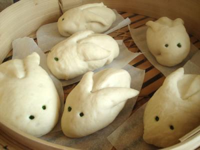 Making bunny bao step 8 Making bunny bao step 8