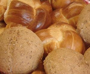 Mueller farm shop - bread, closeup Mueller farm shop - bread, closeup